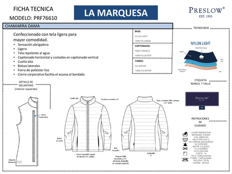 CHAMARRA DAMAS LA MARQUESA PRF76610