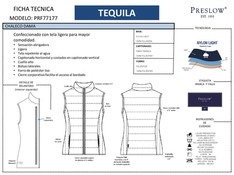 CHALECO DAMAS TEQUILA PRF77177