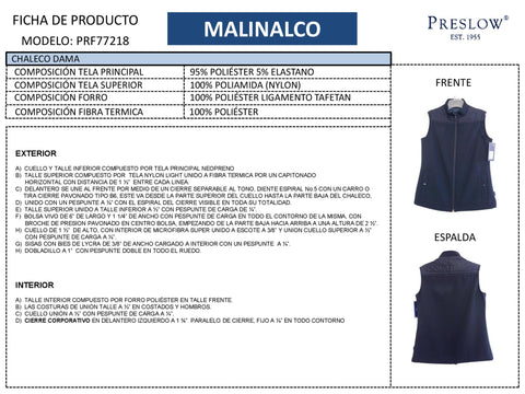 CHALECO DAMAS MALINALCO PRF77218