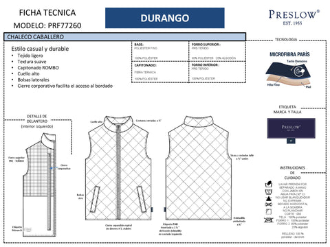CHALECO DAMAS DURANGO PRF77260