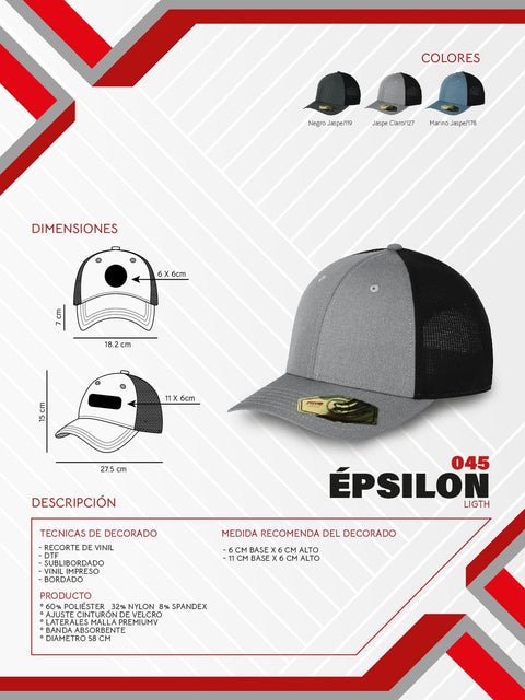 GORRA EPSILON LIGHT FC00045