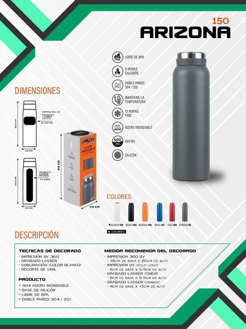 TERMO ARIZONA 500ML T000150