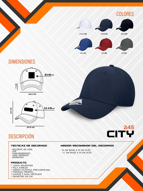 GORRA CITY D000245