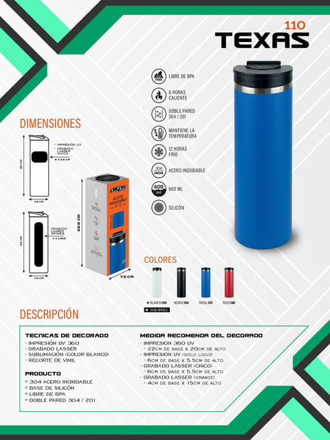 TERMO TEXAS 500ML T000110