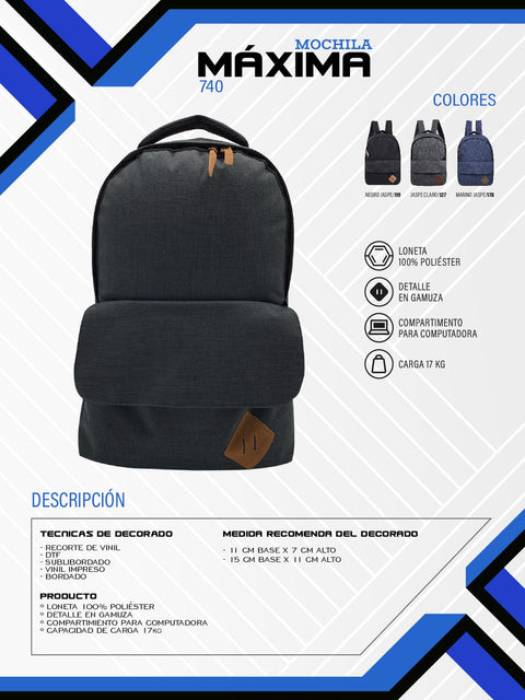 MOCHILA MAXIMA PREMIUM B000740