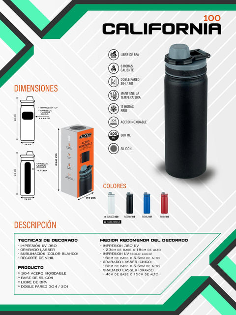 TERMO CALIFORNIA 600ML T000100