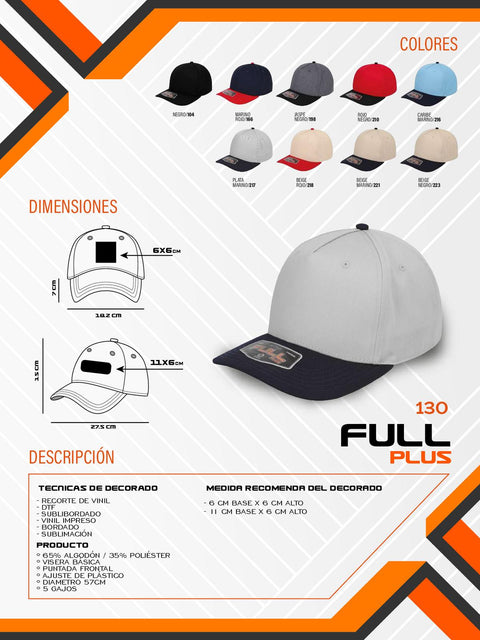 GORRA FULL PLUS D000130