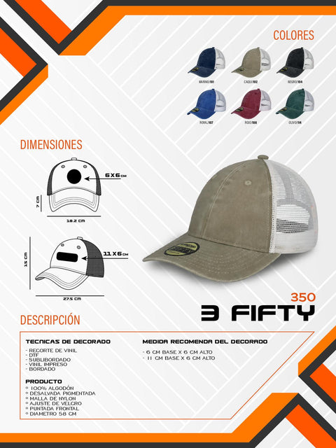 GORRA 3FIFTY D000350
