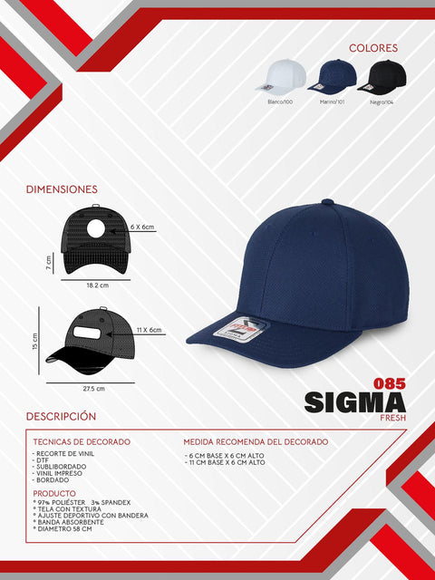 GORRA PREMIUM SIGMA FRESH FC00085