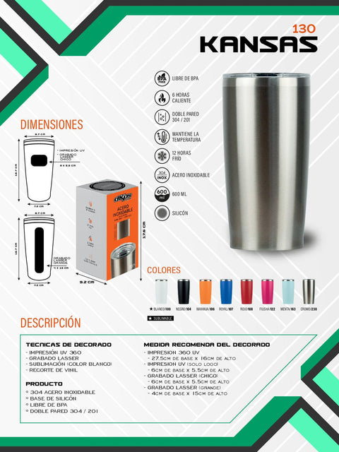 TERMO KANSAS 600ML T000130